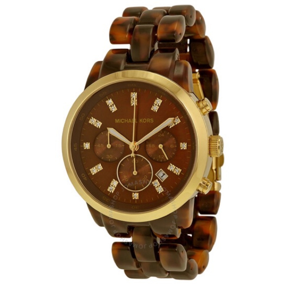 MICHAEL KORS
Tortoise Acrylic Brown Dial Ladies Watch
Item No. MK5216/no case